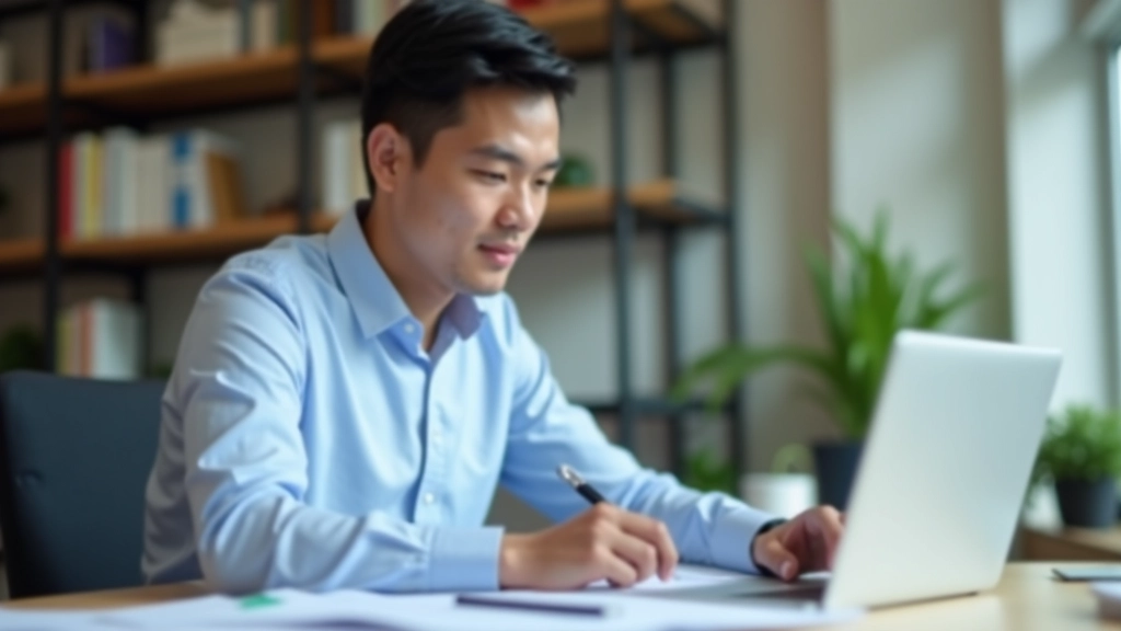 Data analyst reviewing income distribution statistics and economic reports at workspace with multiple documents